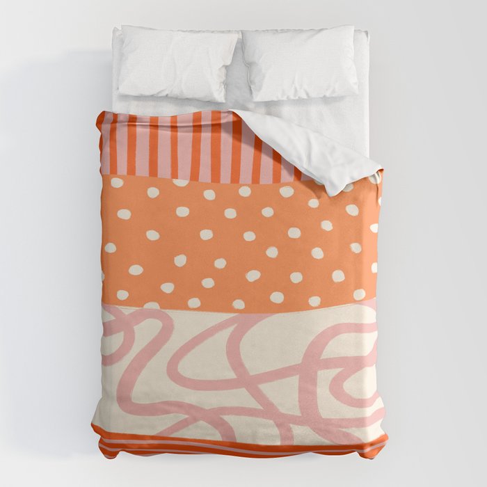Peach Pattern Cake | PATTERN 08: The Retro Edition Duvet Cover Gallery Image 1