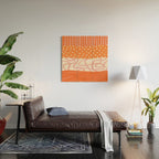 Peach Pattern Cake | PATTERN 08: The Retro Edition Wood Wall Art Gallery Image 2
