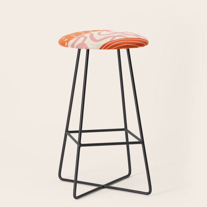Peach Pattern Cake | PATTERN 08: The Retro Edition Stool Gallery Image 1