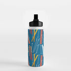 Colorful Ski Pattern Water Bottle Gallery Image 2