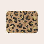 Leopard Print - Neutral & Gold Palette Bath Mat Gallery Image 1
