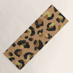 Leopard Print - Neutral & Gold Palette Yoga Mat Gallery Image 1