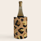Leopard Print - Neutral & Gold Palette Wine Chiller Gallery Image 3