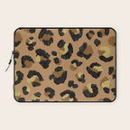 Leopard Print - Neutral & Gold Palette Laptop Sleeve Gallery Image 1
