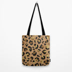 Leopard Print - Neutral & Gold Palette Tote Bag Gallery Image 2