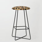 Leopard Print - Neutral & Gold Palette Stool Gallery Image 1