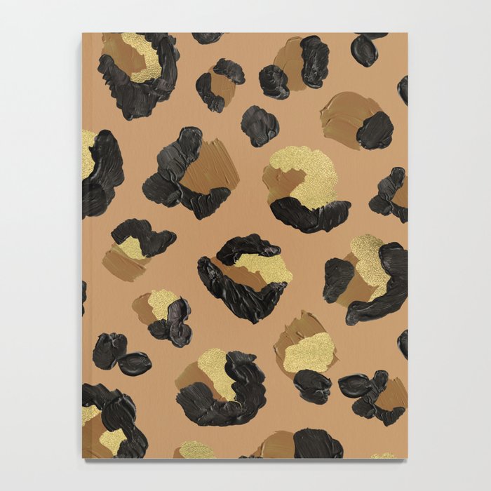Leopard Print - Neutral & Gold Palette Notebook Gallery Image 4