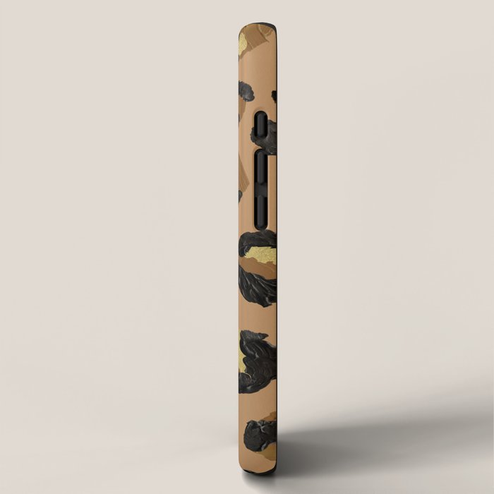 Leopard Print - Neutral & Gold Palette iPhone Case Gallery Image 2