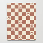 Smiley Face & Checkerboard (Milk Chocolate Colors) Notebook Gallery Image 4