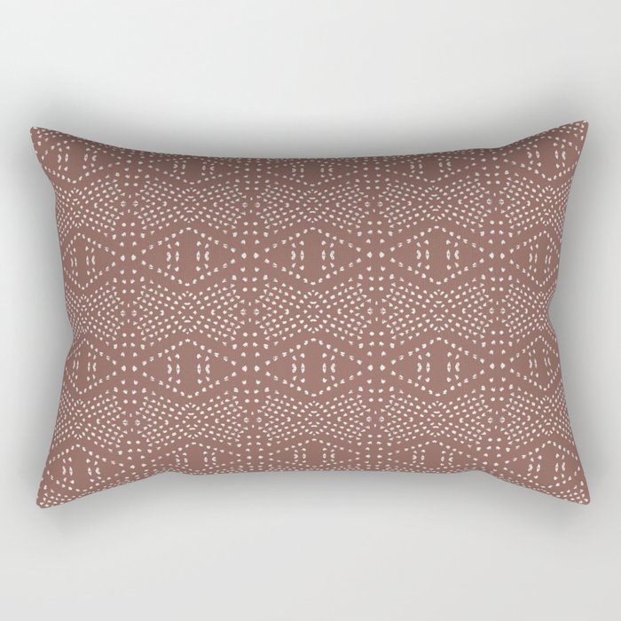 BOHO TILE CLAY Rectangular Pillow Gallery Image 2