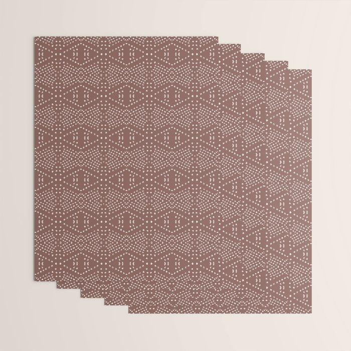 BOHO TILE CLAY Wrapping Paper Gallery Image 3