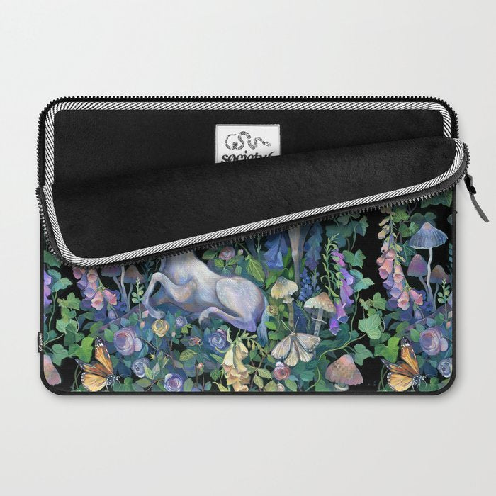Unicorns Magical Rose Garden Laptop Sleeve Gallery Image 2