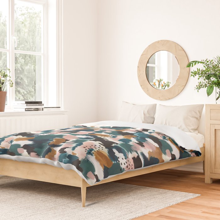 Brush Stroke Abstract Duvet Cover Gallery Image 2