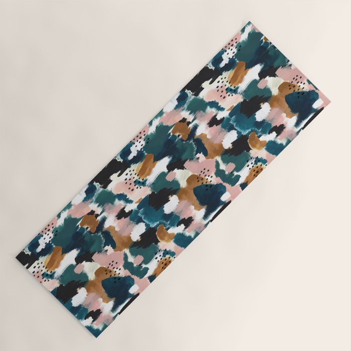 Brush Stroke Abstract Yoga Mat Gallery Image 1