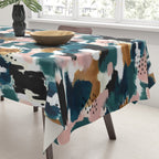 Brush Stroke Abstract Tablecloth Gallery Image 3