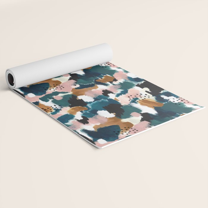 Brush Stroke Abstract Yoga Mat Gallery Image 2