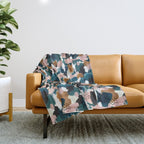 Brush Stroke Abstract Throw Blanket Gallery Image 1