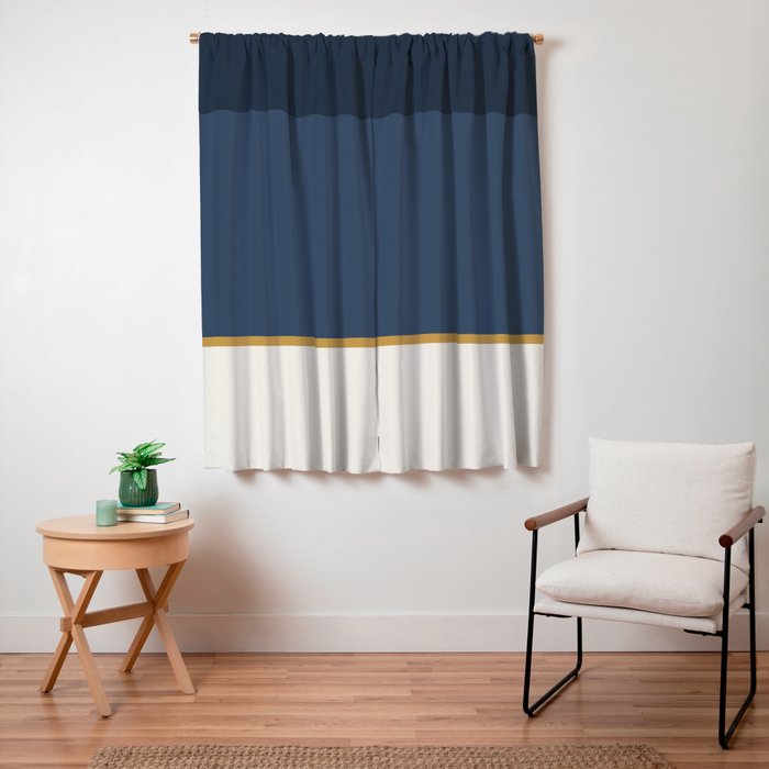 Contemporary Color Block XXXVI Window Curtain Gallery Image 3
