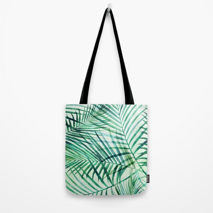 Tropical Fronds Abstract Design Tote Bag Gallery Image 2