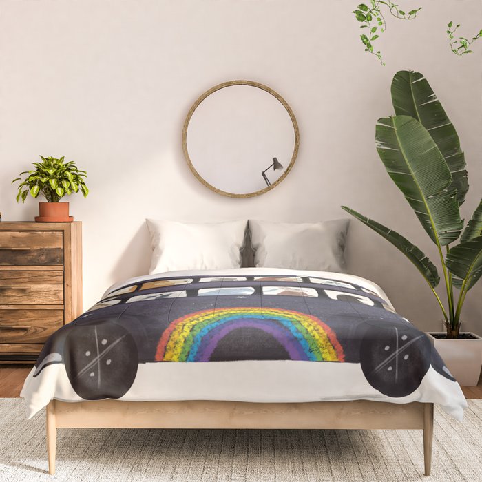 the rainbow bus Comforter Gallery Image 3