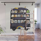 the rainbow bus Wall Mural Gallery Image 1