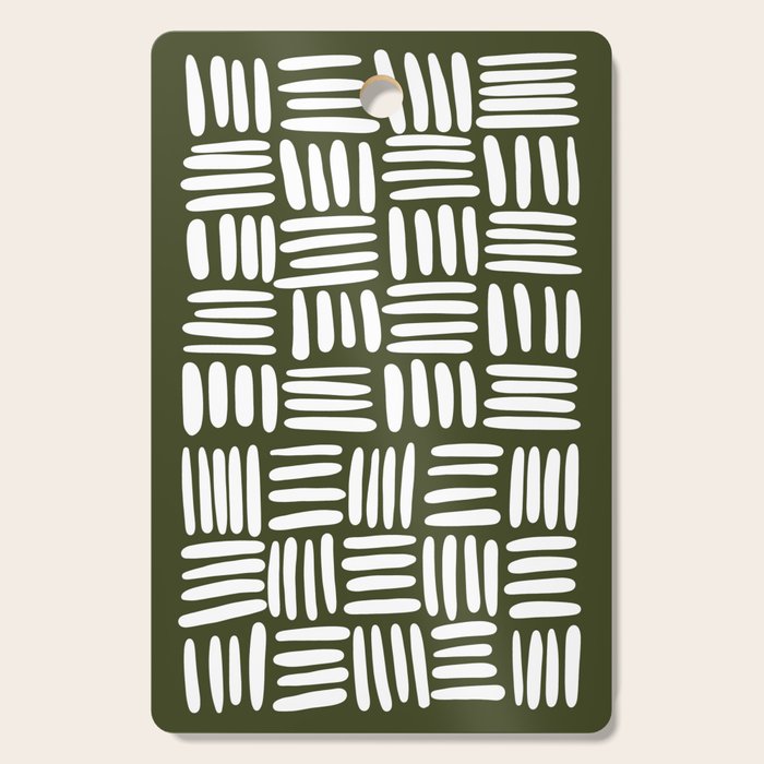 Boho (Olive Green) Cutting Board Gallery Image 1
