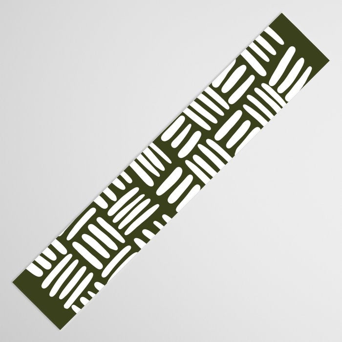 Boho (Olive Green) Table Runner Gallery Image 3