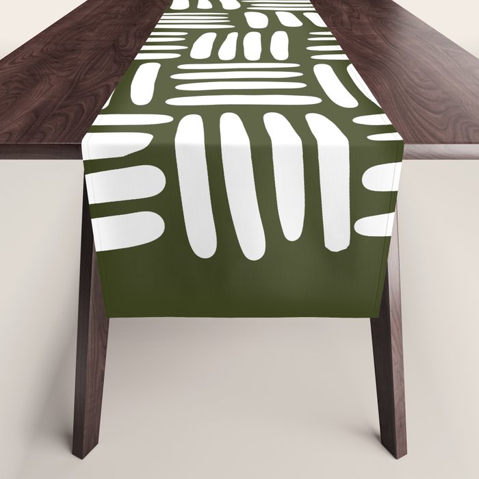 Boho (Olive Green) Table Runner Gallery Image 1
