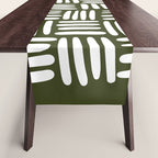 Boho (Olive Green) Table Runner Gallery Image 1