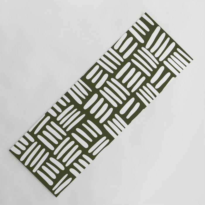 Boho (Olive Green) Yoga Mat Gallery Image 1