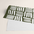 Boho (Olive Green) Wrapping Paper Gallery Image 2