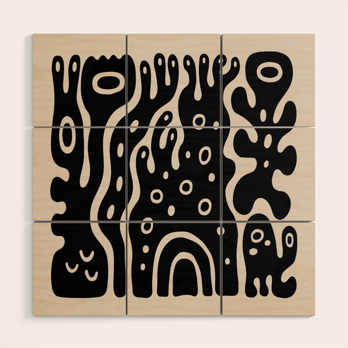 Abstract Surreal Minimalist Artwork Wood Wall Art Gallery Image 1