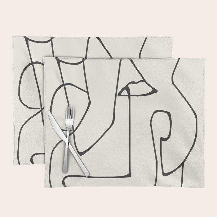 Abstract line art 36 Placemat Gallery Image 1