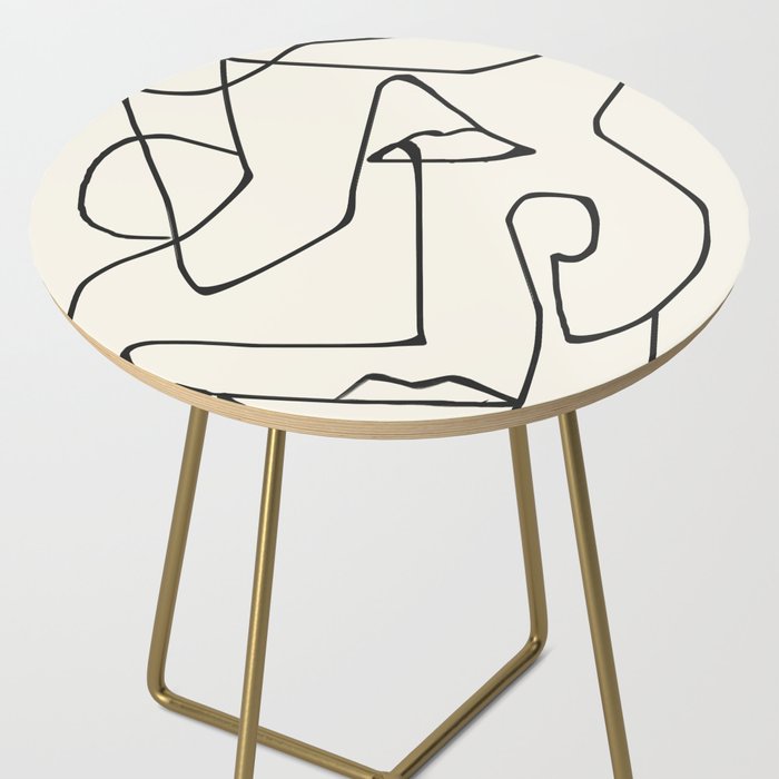 Abstract line art 36 Side Table Gallery Image 2