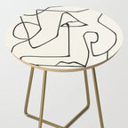 Abstract line art 36 Side Table Gallery Image 2