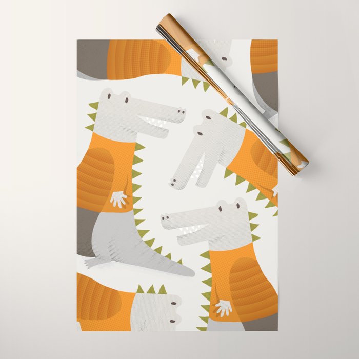 Kiddie Kangaroo Wrapping Paper