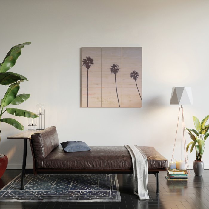 palm trees sunset iv x ii - san diego, california Wood Wall Art Gallery Image 2
