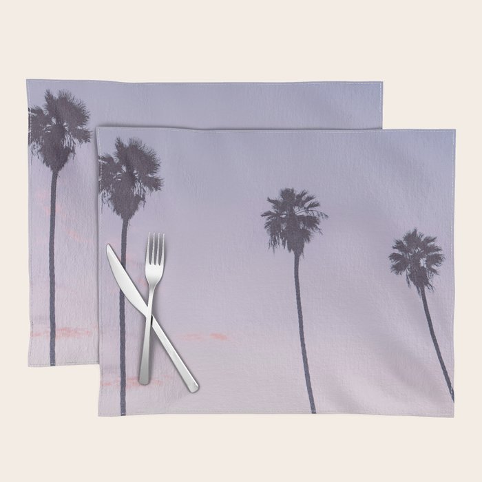 palm trees sunset iv x ii - san diego, california Placemat Gallery Image 1