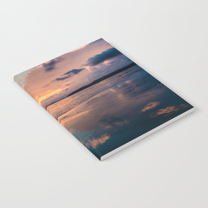 Beautiful Summer Beach Sunset Reflection Notebook Gallery Image 1