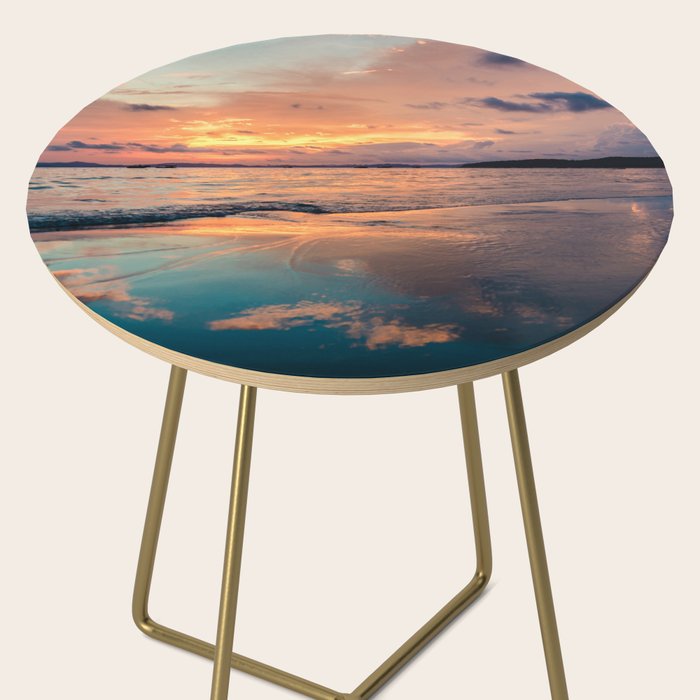 Beautiful Summer Beach Sunset Reflection Side Table Gallery Image 2