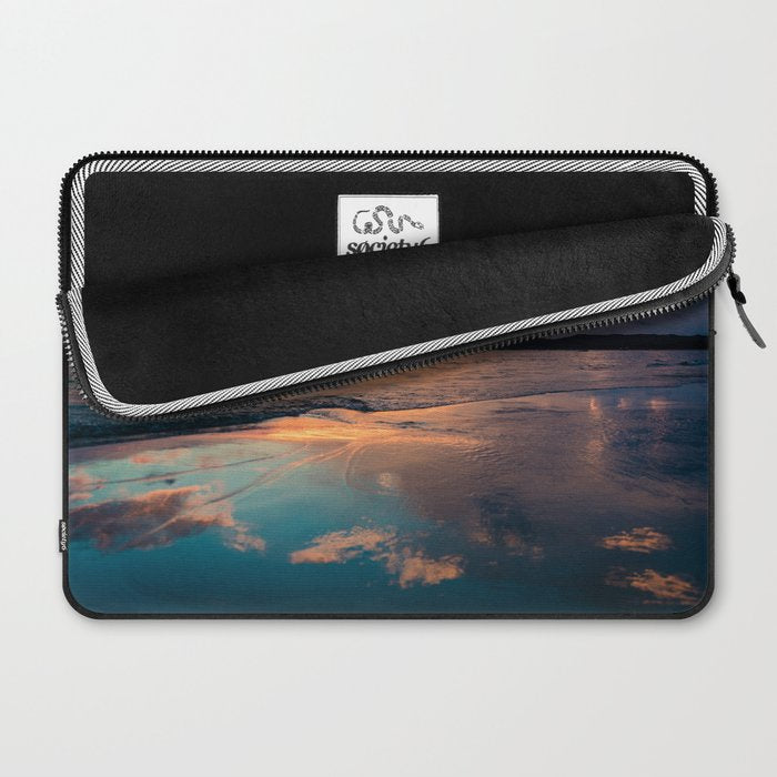Beautiful Summer Beach Sunset Reflection Laptop Sleeve Gallery Image 2