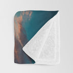 Beautiful Summer Beach Sunset Reflection Throw Blanket Gallery Image 3