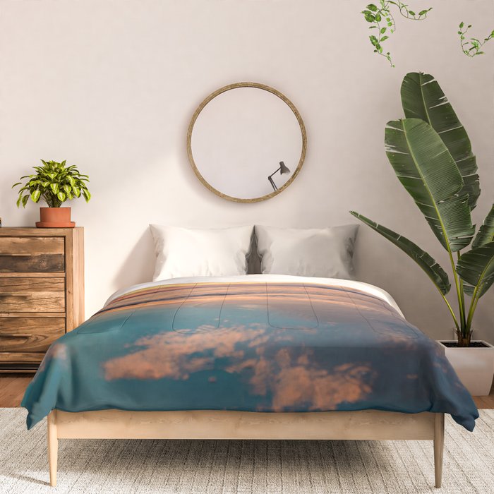 Beautiful Summer Beach Sunset Reflection Comforter Gallery Image 3