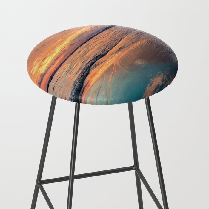 Beautiful Summer Beach Sunset Reflection Stool Gallery Image 2