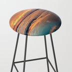 Beautiful Summer Beach Sunset Reflection Stool Gallery Image 2