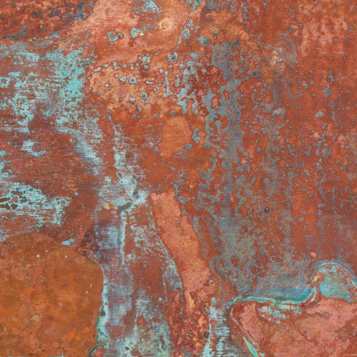 Tarnished Metal Copper Aqua Texture - Natural Marbling Industrial Art  Coffee Mug Gallery Image 2