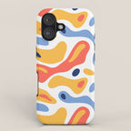 Colorful abstract organic shape art pattern iPhone Case Gallery Image 1