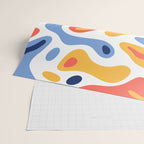 Colorful abstract organic shape art pattern Wrapping Paper Gallery Image 2