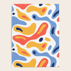 Colorful abstract organic shape art pattern Poster Gallery Image 4
