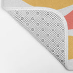 Colorful abstract organic shape art pattern Bath Mat Gallery Image 2